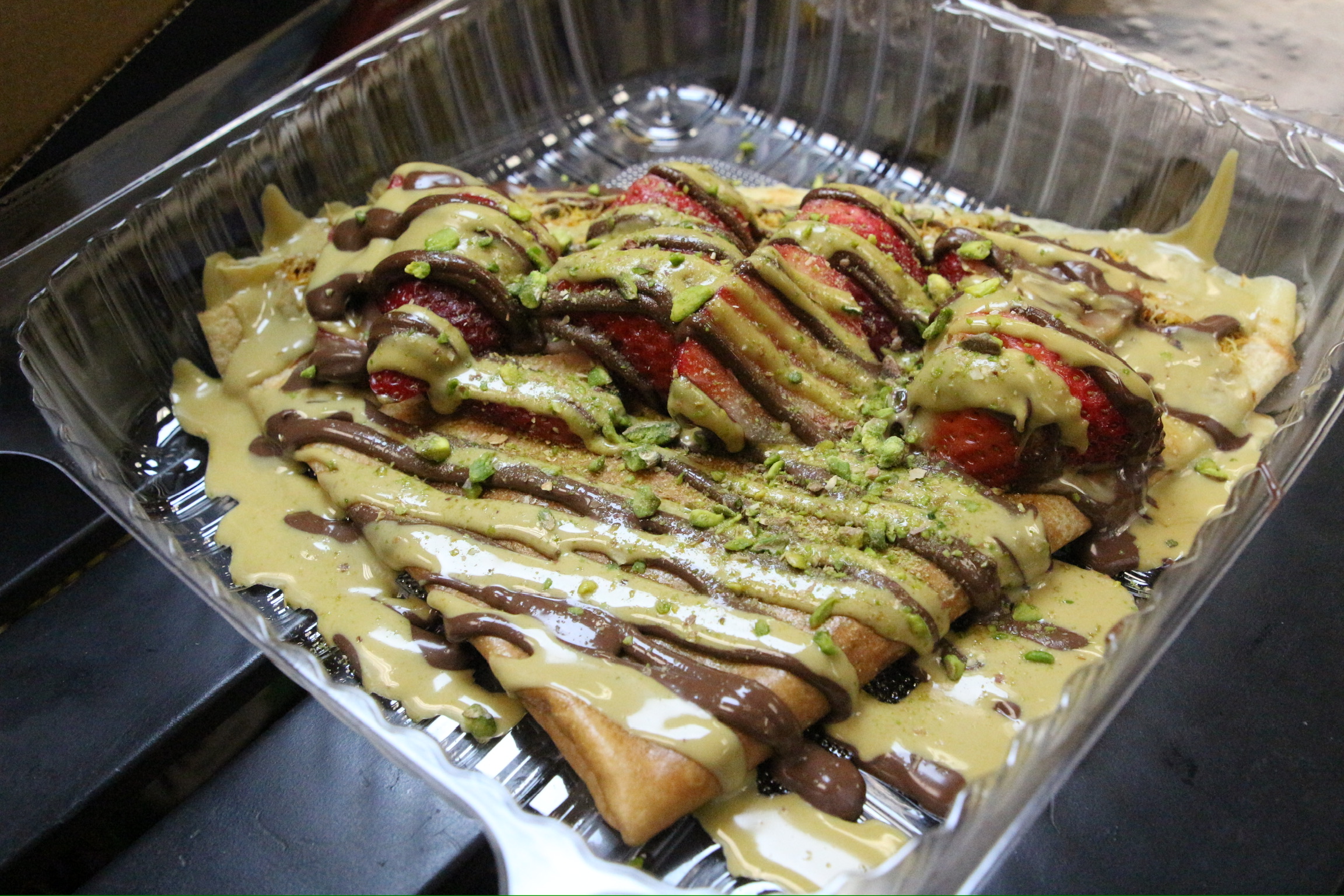 Drizzled dessert