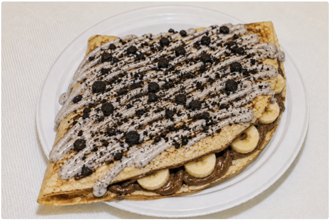 Oreo Banana Crepe